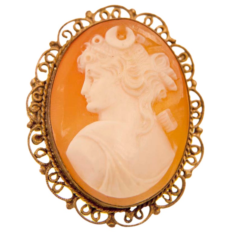 Cameo sculpté à la main en vente