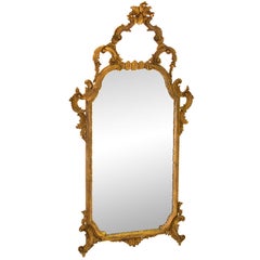 Antique French Rococo Gold Gilt Mirror