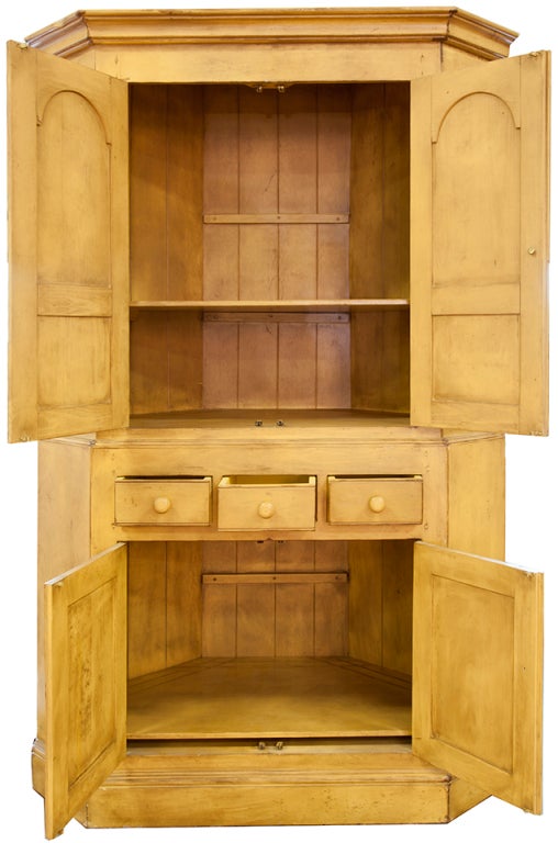 french provincial corner cabinet