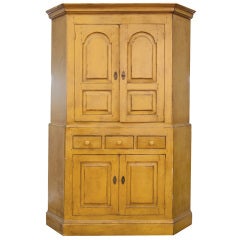 French Country Corner Cabinet