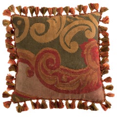 Early Tapestry Pillow with Tassels