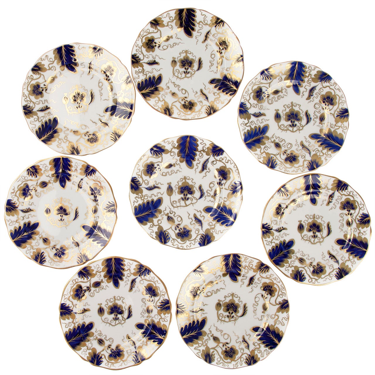 Set of Eight Grosvenor Fine Bone, China For Sale