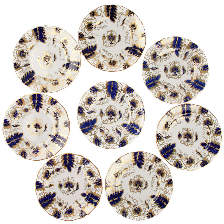 Ensemble de huit Grosvenor Fine Bone en porcelaine fine, Chine