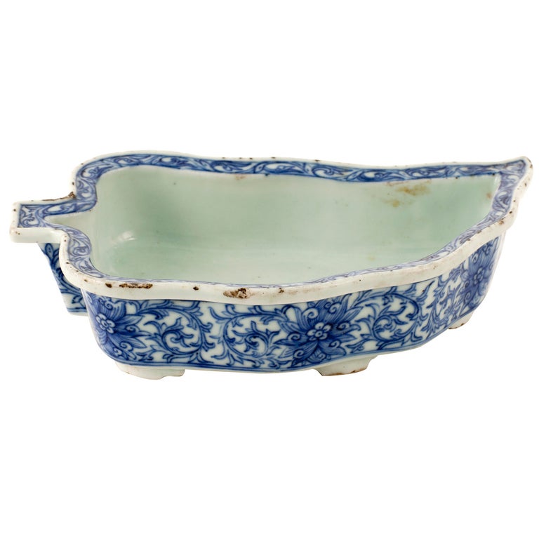Handmade Chinese Porcelain Bonsai Tray For Sale at 1stDibs