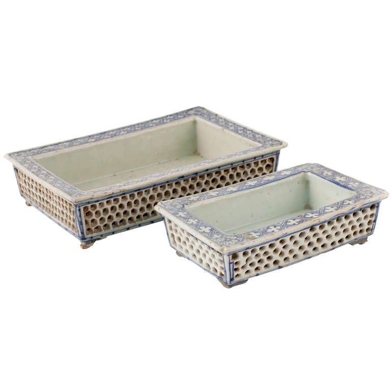 Chinese Porcelain Bonsai Trays at 1stdibs