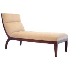 Art Deco Reproduction in Ruhlman Style Mahogany Stained Chaise