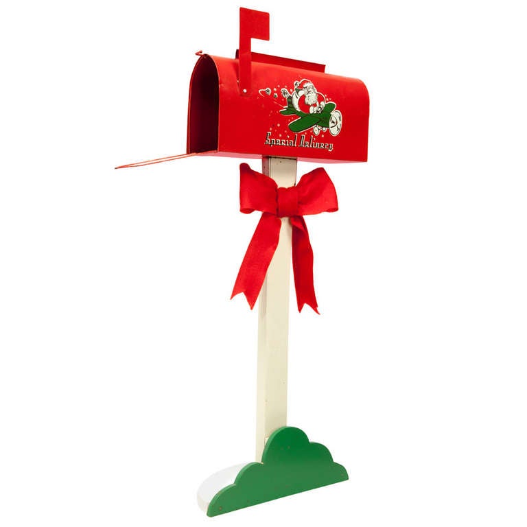 Vintage Santa Mailbox