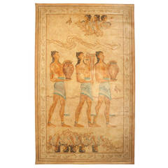 Vintage Minoan Style Painted Canvas by Heather Wilson