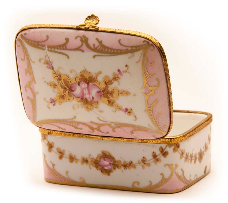 French Marie Antionette Style Limoge Box For Sale