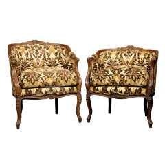 Pair of French Antique Bergeres