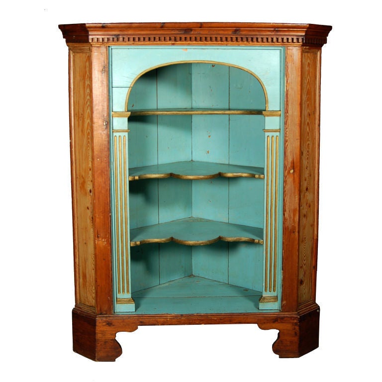 Early 20th Century French Corner Cabinet For Sale