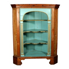 Antique Early 20th Century French Corner Cabinet
