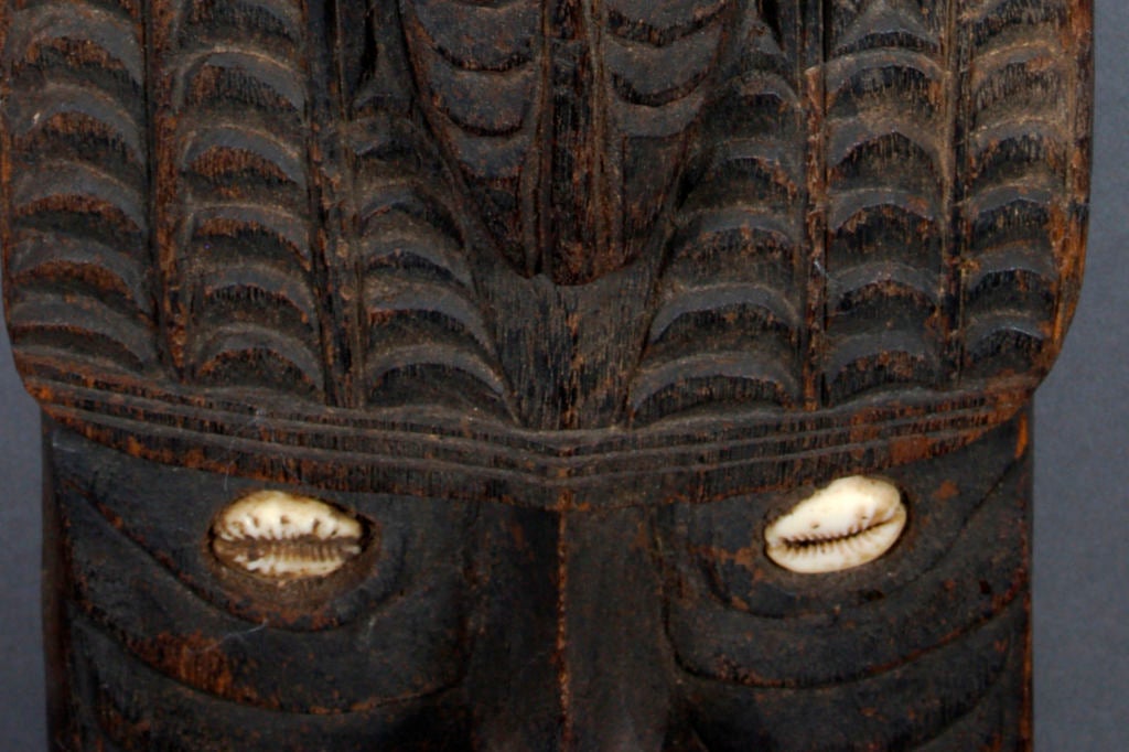 Ivorian Ornamental Cowry-eyed Mask from Cote D' lvoire