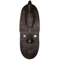 Ornamental Cowry-eyed Mask from Cote D' lvoire