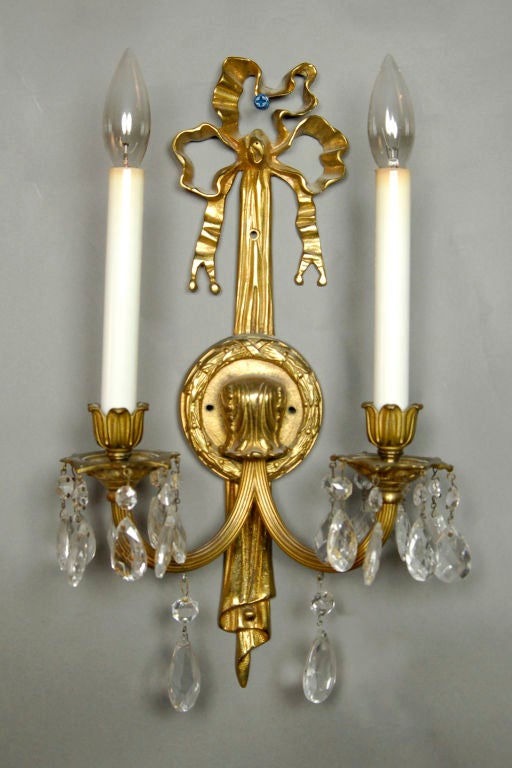 French Crystal Candelabras, Pair For Sale 2
