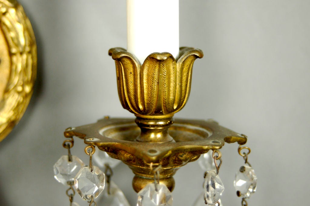 French Crystal Candelabras, Pair For Sale 3
