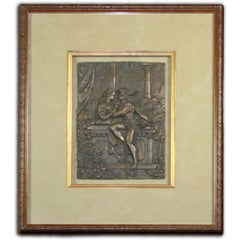 Relief en bronze Romeo et Juliette