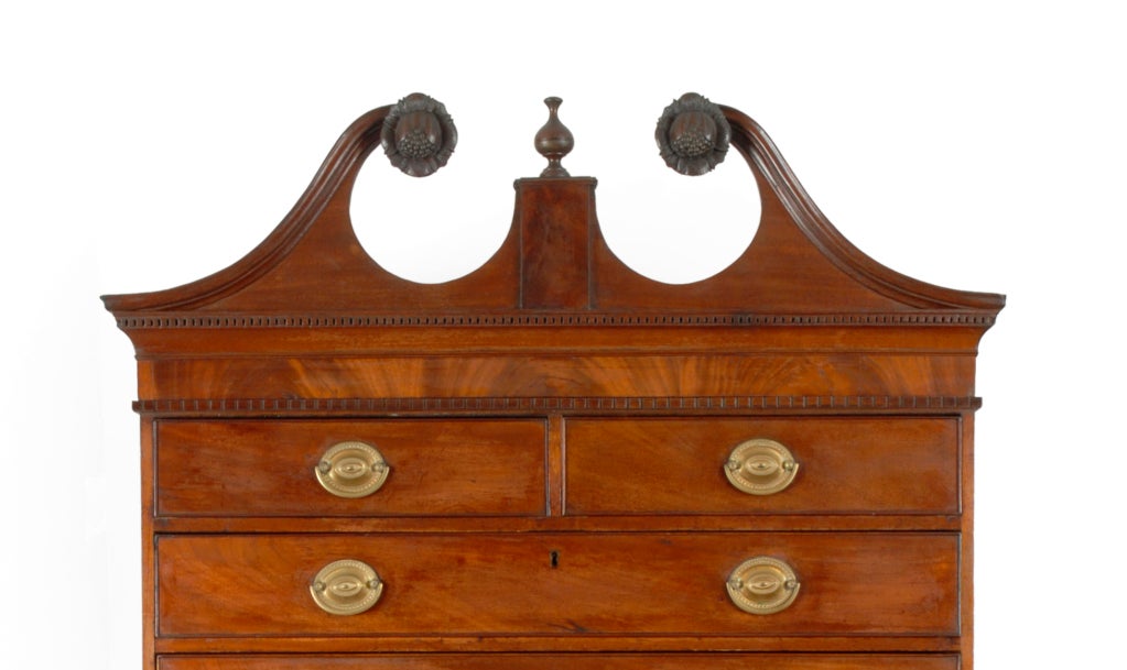 American A Federal Chest on Chest attributed to Samuel F. McIntire For Sale