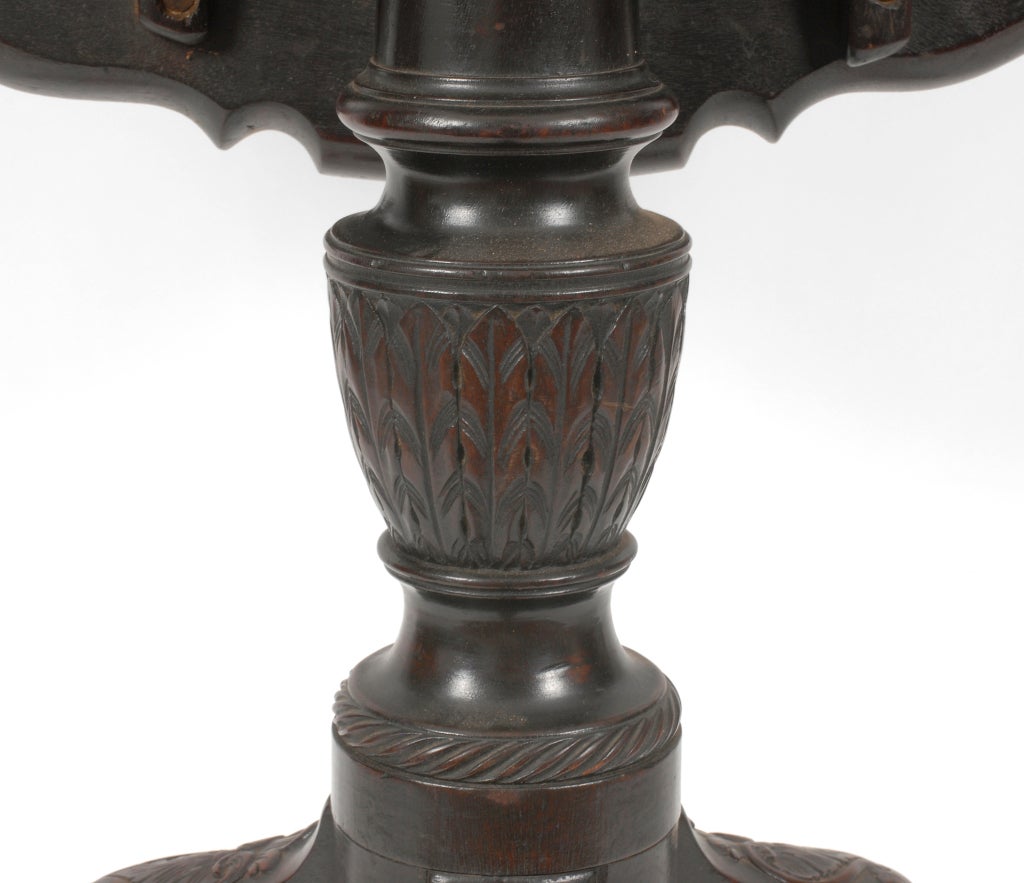 A Chippendale pie crust candle stand or tea table For Sale 1