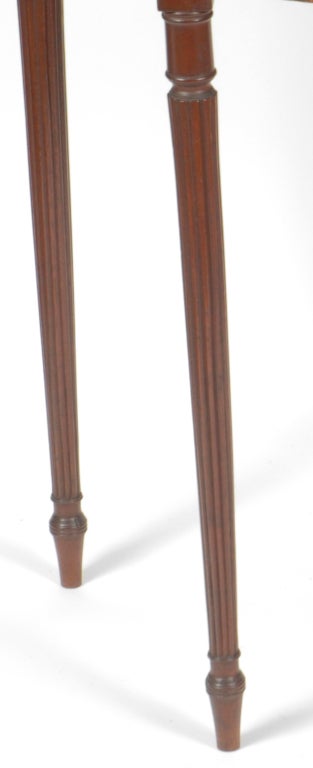 A Federal Mahogany And Inlaid Five-leg Games Table, Boston For Sale 1