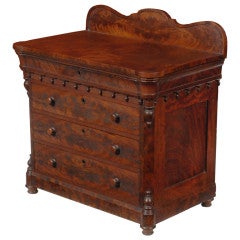 Antique A terrific mahogany Empire child's chest of drawers, New York