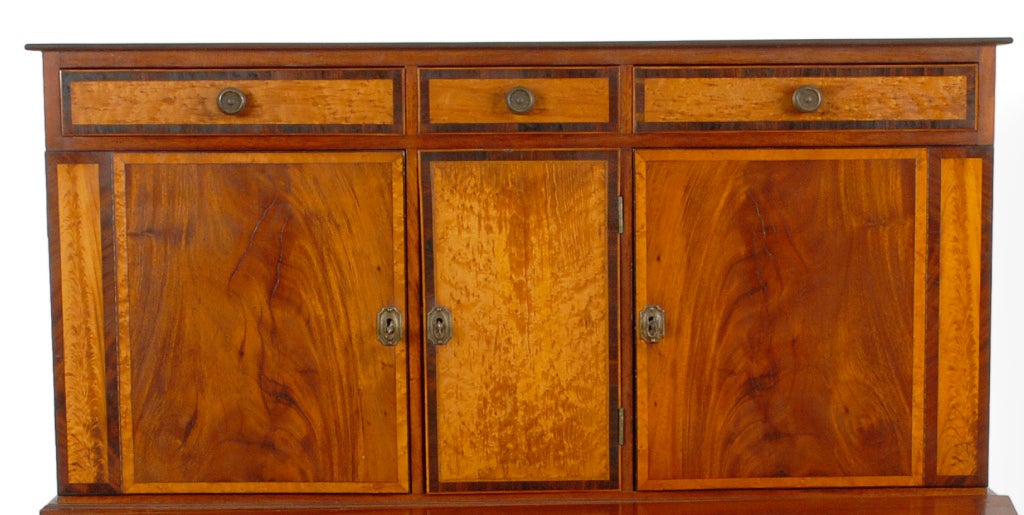 American A wonderful vibrantly inlaid secretary desk For Sale