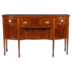 An Attractive Federal Inlaid Mahogany Sideboard, Newport