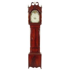 A Fine Hepplewhite Mahogany Tall Case Clock , New Jersey, ca. 1815