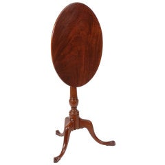 A very good Chippendale mahogany tilting candlestand, Mass