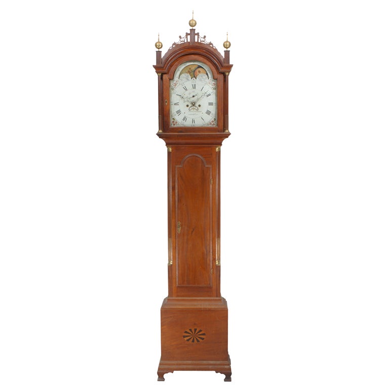 Rare Federal Tall Clock by John Osgood, Haverhill, NH For Sale