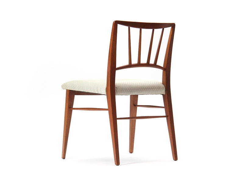 Mid-20th Century Spindle Back Dining Chairs by Edward Wormley