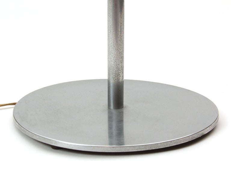 American Brushed Aluminum Torchiere For Sale