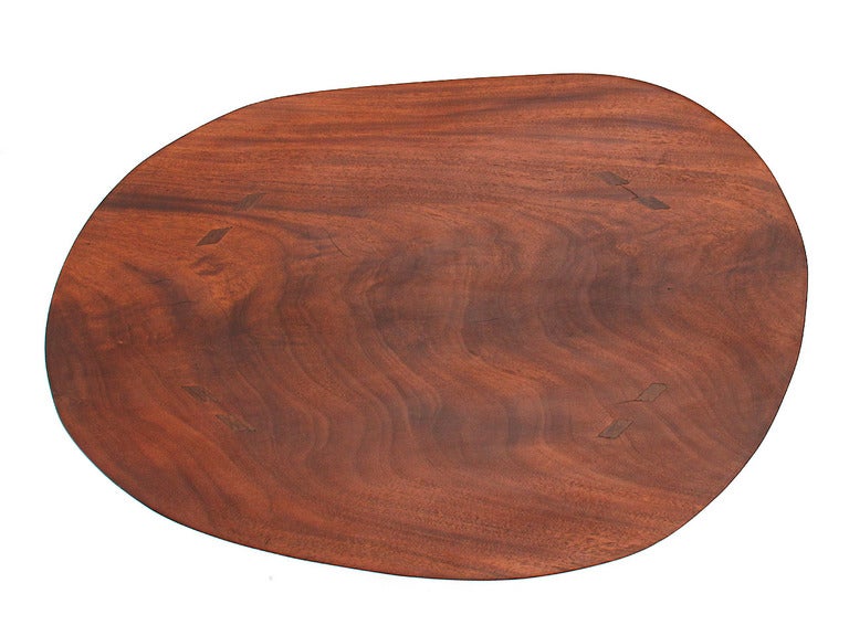 Walnut low table by Devon Dennett In Good Condition In Sagaponack, NY