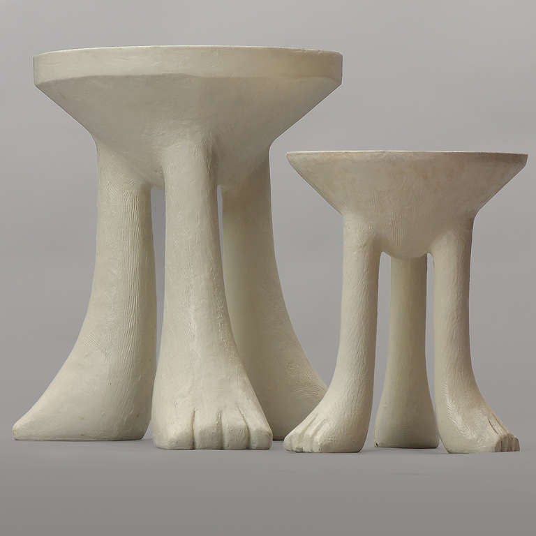 Mid-Century Modern African Stools In The Style Of John Dickinson