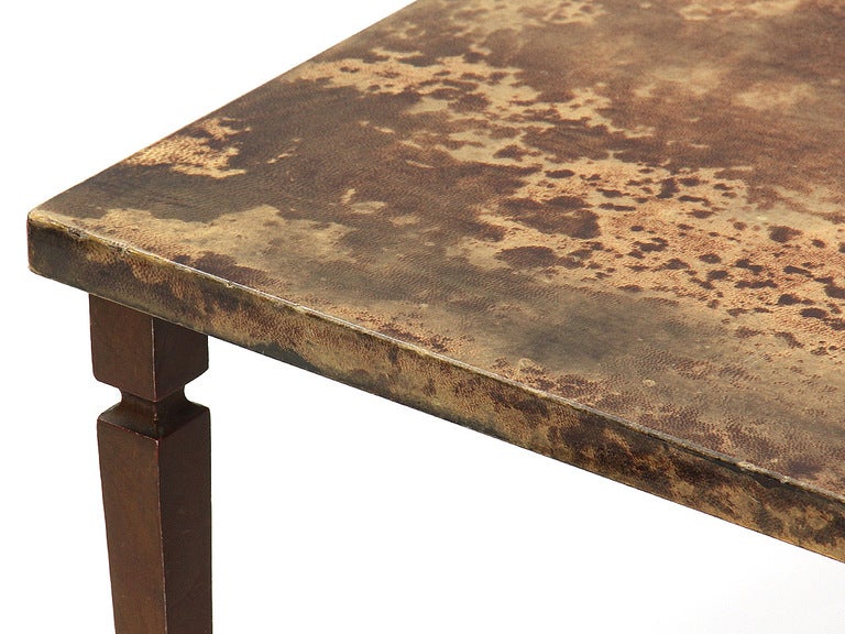 Parchment Low Table by Aldo Tura In Good Condition In Sagaponack, NY