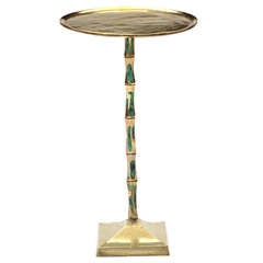 Bronze And Jade Occasional Table By Pepe Mendoza