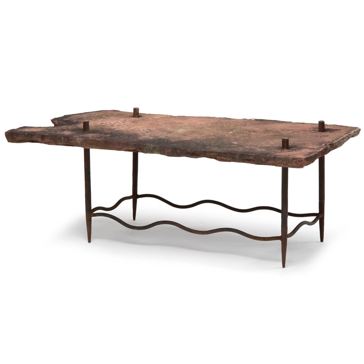 American Craftsman Table en pierre fabriquée par un artiste aux États-Unis en vente