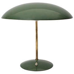 Schreibtischlampe aus Stahl und Messing von Christian Dell