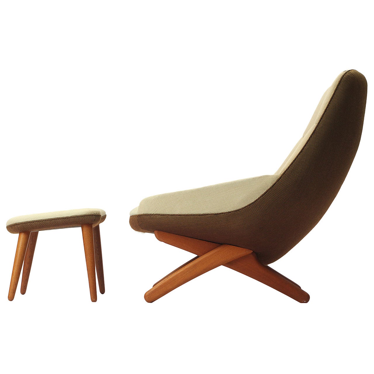 Lounge Chair And Ottoman By Illum Wikkelsoe
