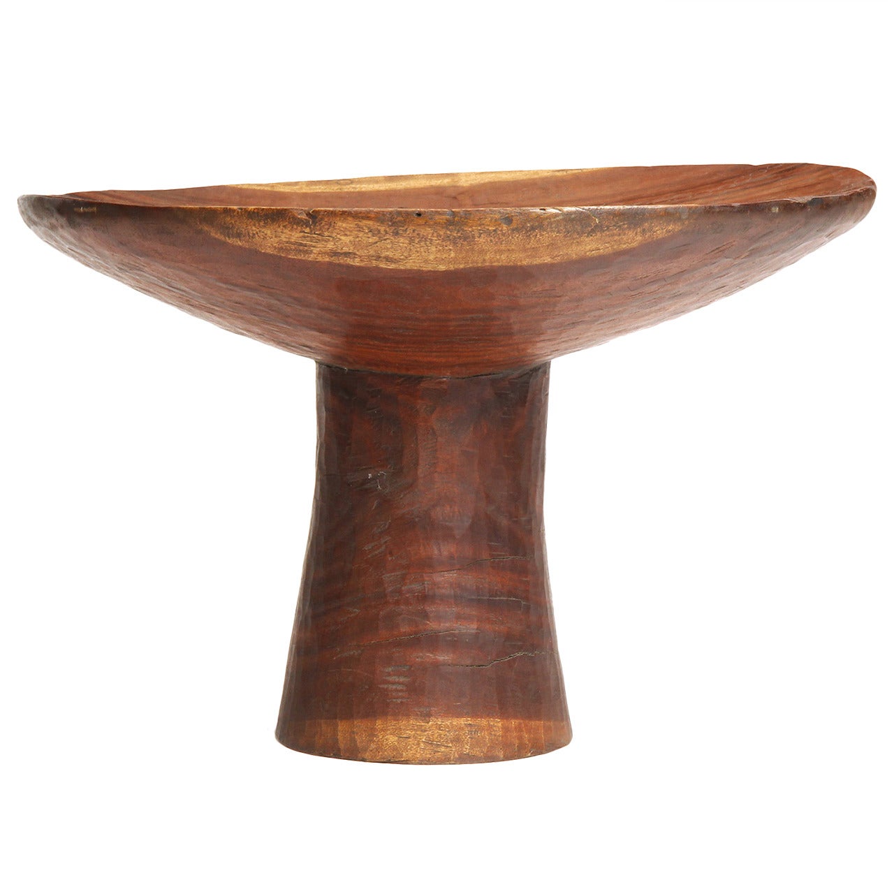 African Carved Wood Table at 1stDibs