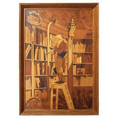 Marquetry Painting by Buchschmid and Gretaux