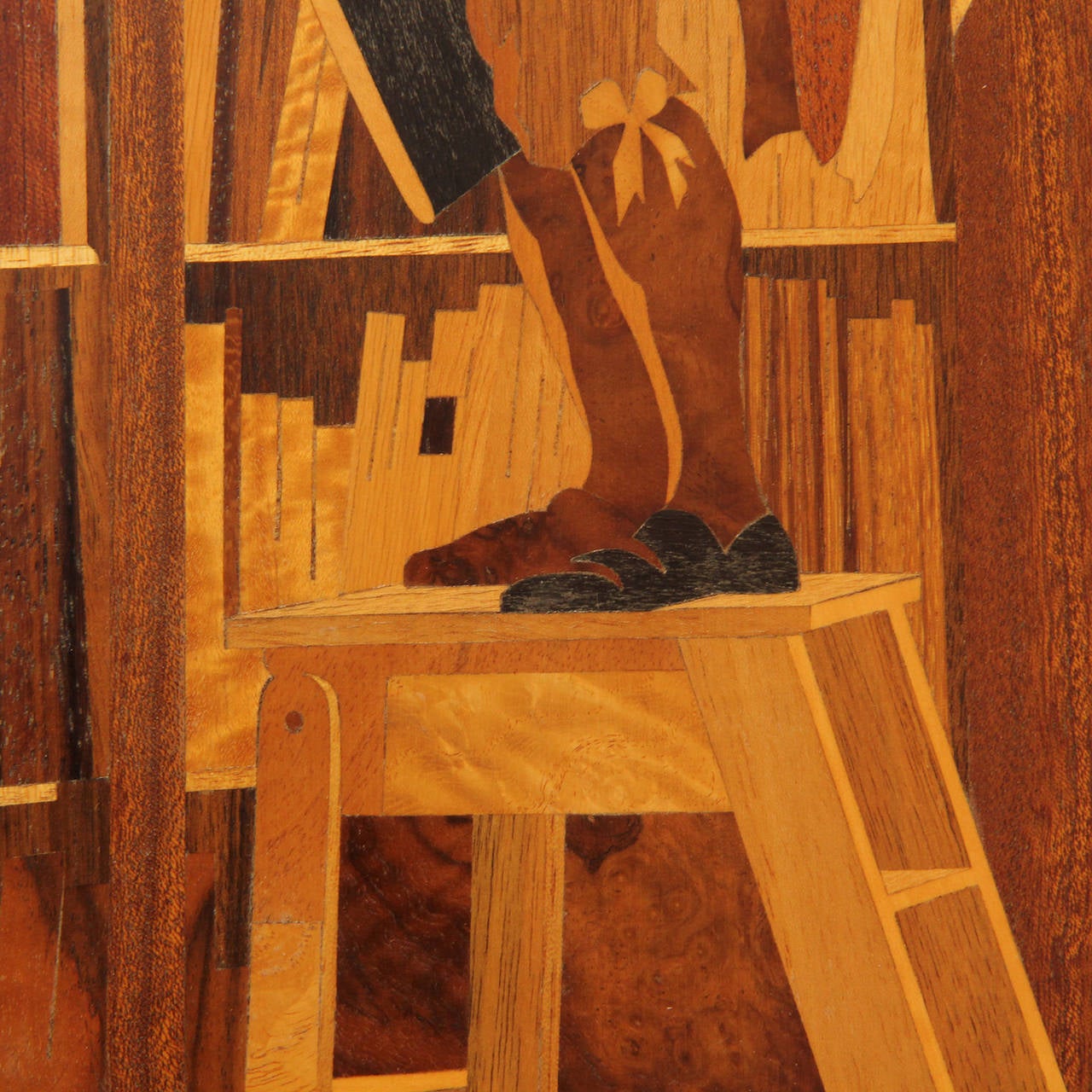 Mid-20th Century Marquetry Painting by Buchschmid and Gretaux