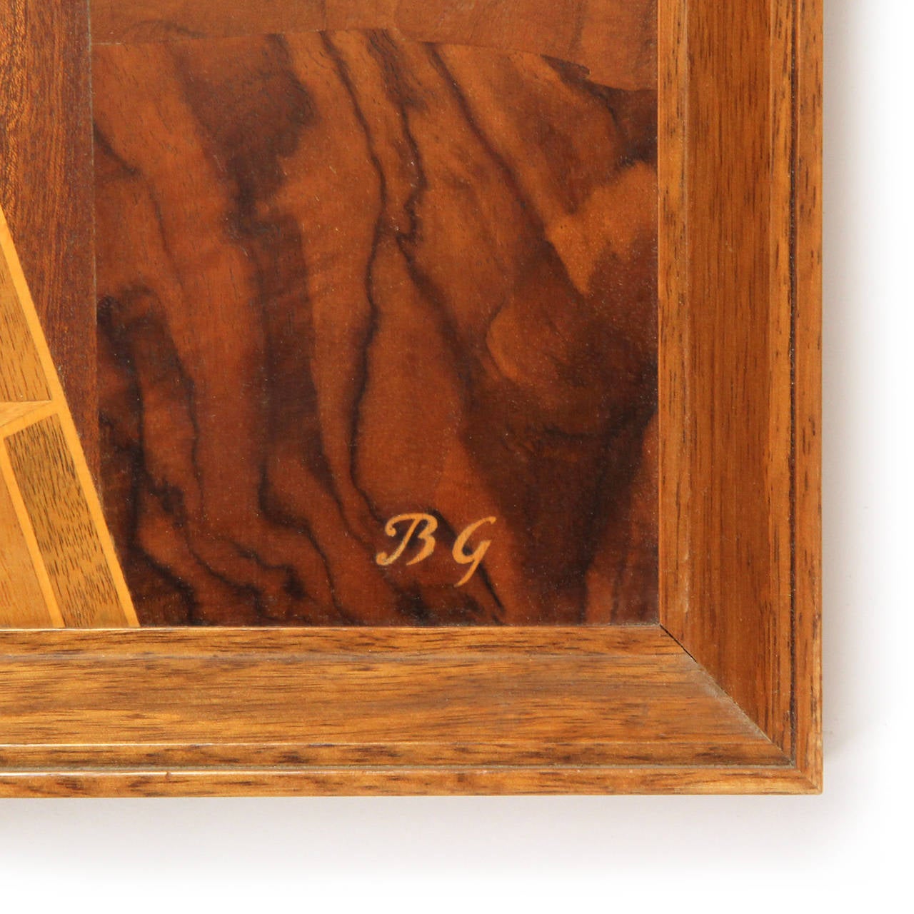 Marquetry Painting by Buchschmid and Gretaux In Good Condition In Sagaponack, NY
