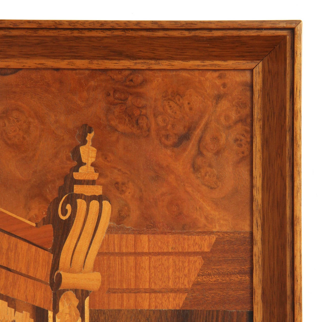 German Marquetry Painting by Buchschmid and Gretaux