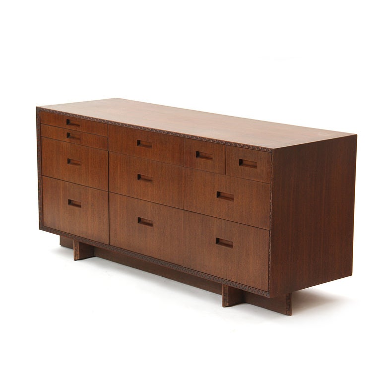 Mid-Century Modern Taliesin Dresser by Frank Lloyd Wright