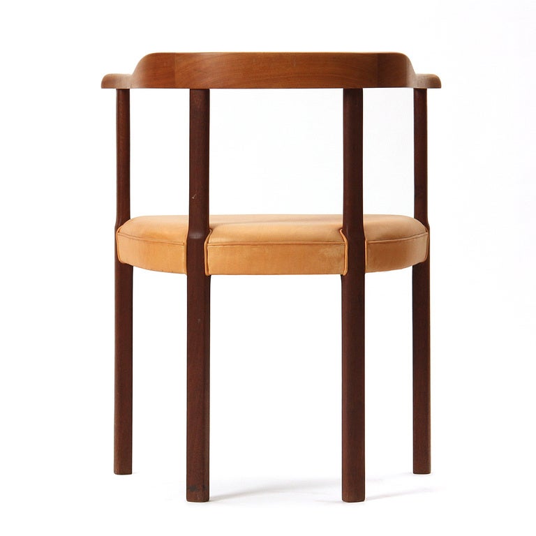 Mahogany Armchair by Ole Wanscher In Good Condition In Sagaponack, NY