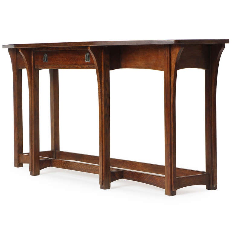 Arts and Crafts Console Table In Good Condition In Sagaponack, NY
