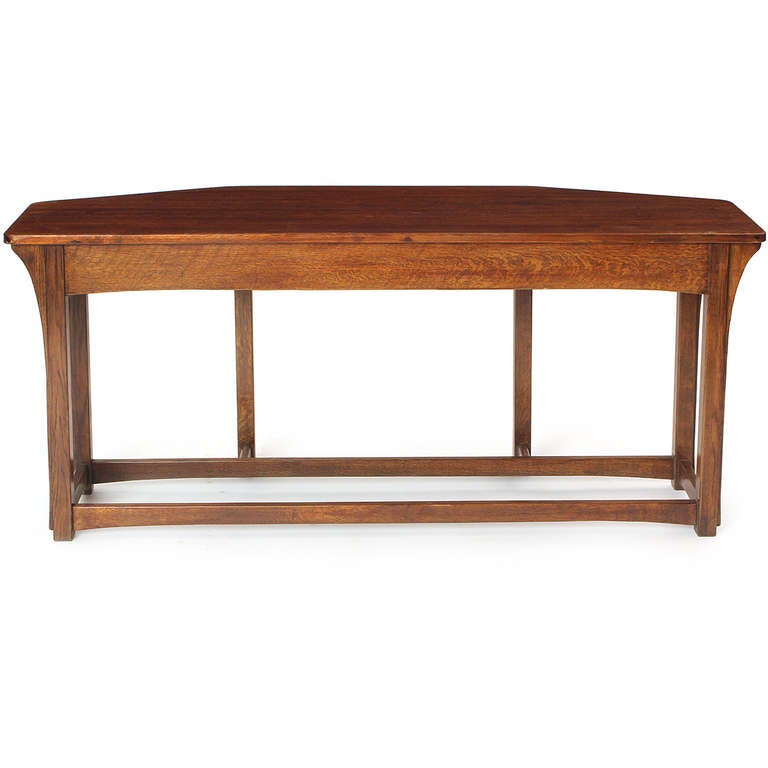 arts and crafts style console table