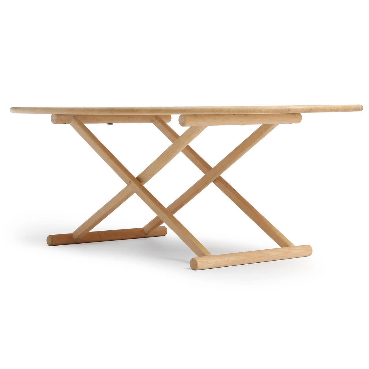 Ovaler niedriger Tisch aus Dänemark (Skandinavische Moderne) im Angebot