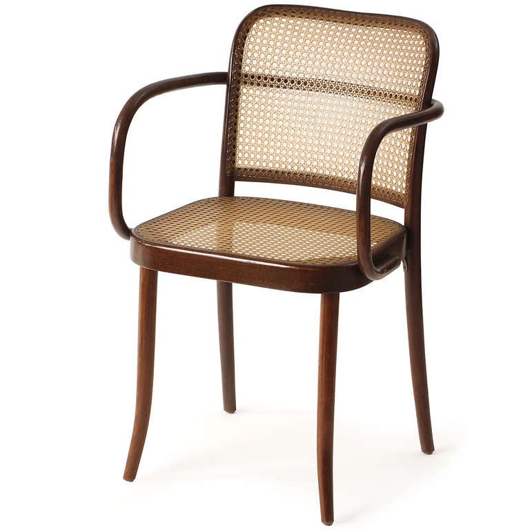 Mid-Century Modern Bentwood Chair By Josef Hoffmann